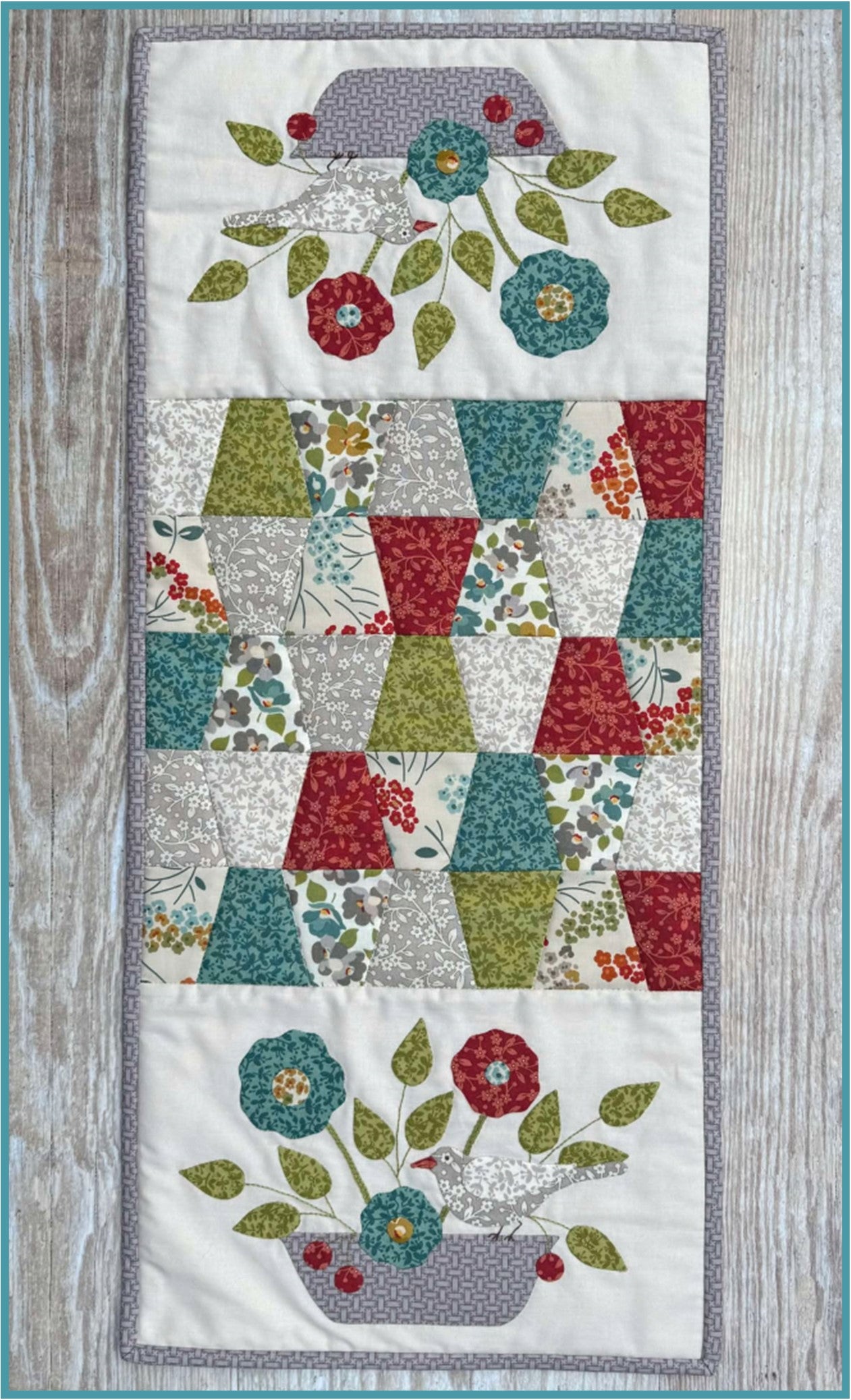 Garden Baskets Table Runner