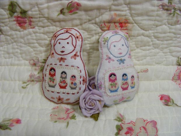 Matryoshka Maidens - Brooch Kit
