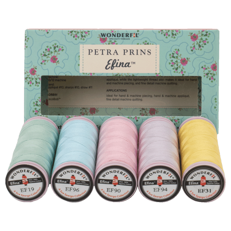 WonderFil - Efina 60wt Cotton - Petra Prins Packs
