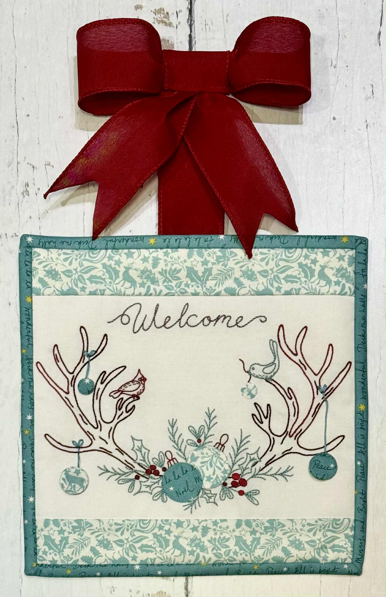 Christmas Welcome Sign