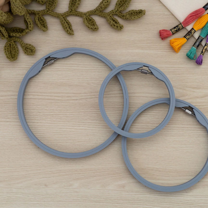 Hoop and Layer Embroidery Hoops - Round 120mm