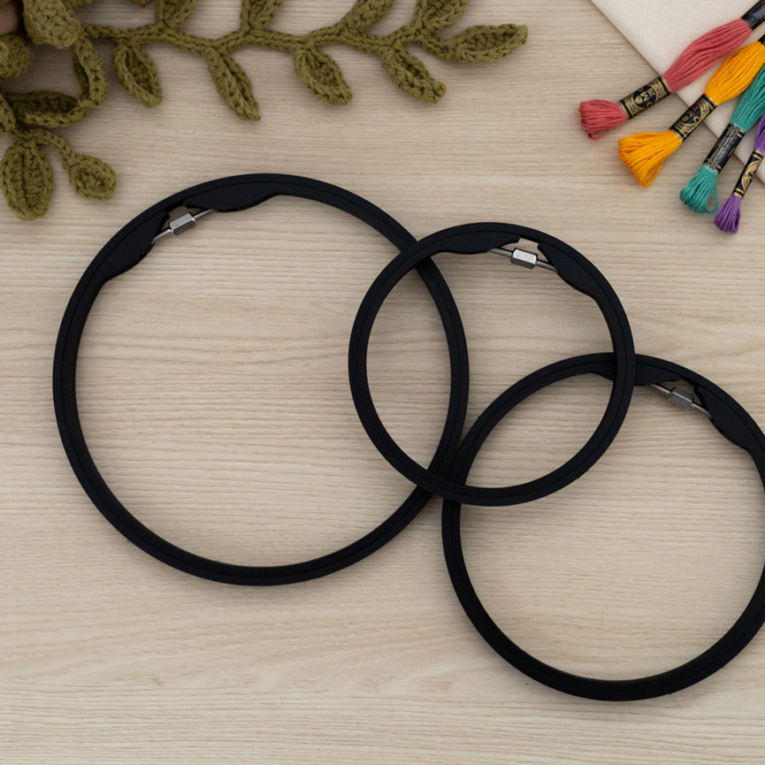 Hoop and Layer Embroidery Hoops - Round 120mm