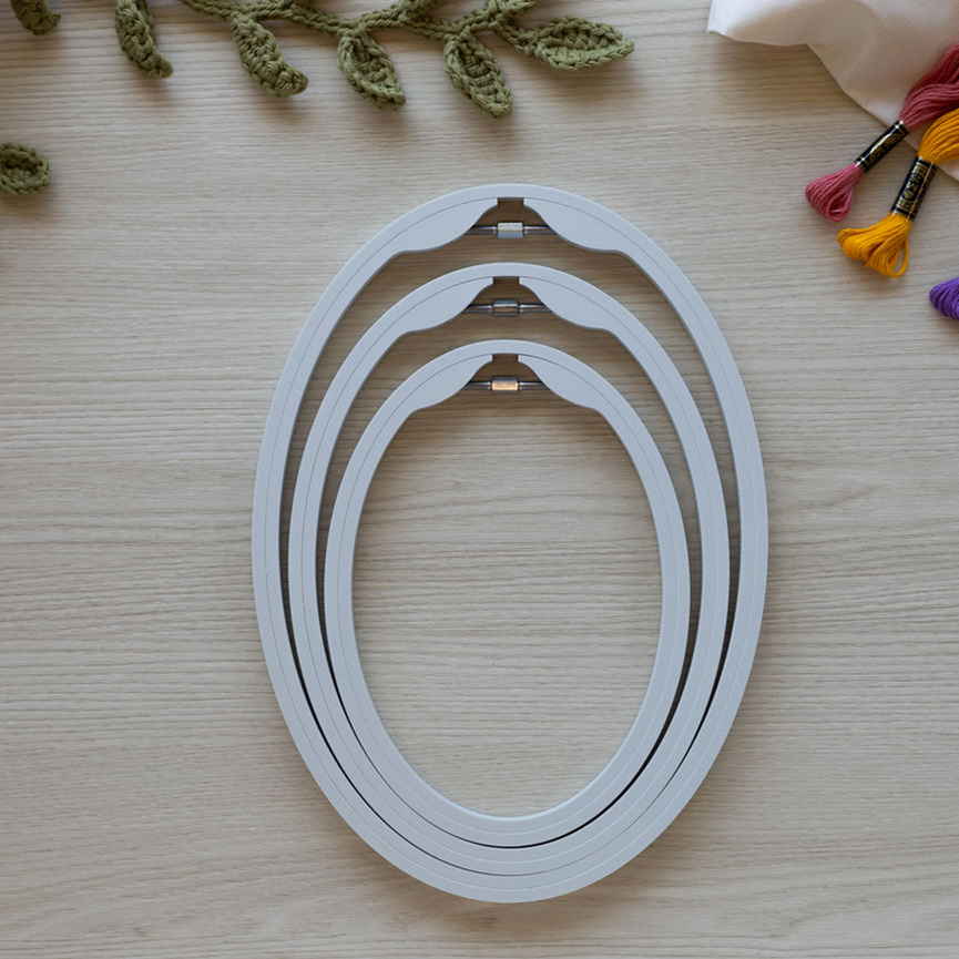 Hoop and Layer Embroidery Hoops - Oval 180mm