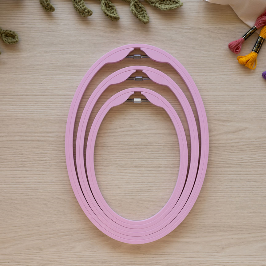 Hoop and Layer Embroidery Hoops - Oval 220mm