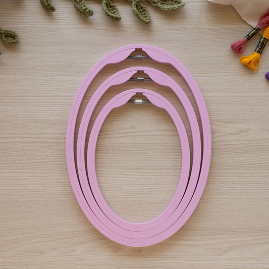 Hoop and Layer Embroidery Hoops - Oval 220mm