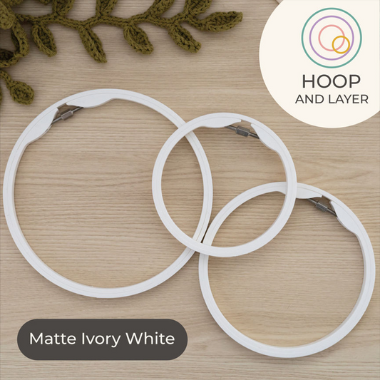 Hoop and Layer Embroidery Hoops - Round 120mm