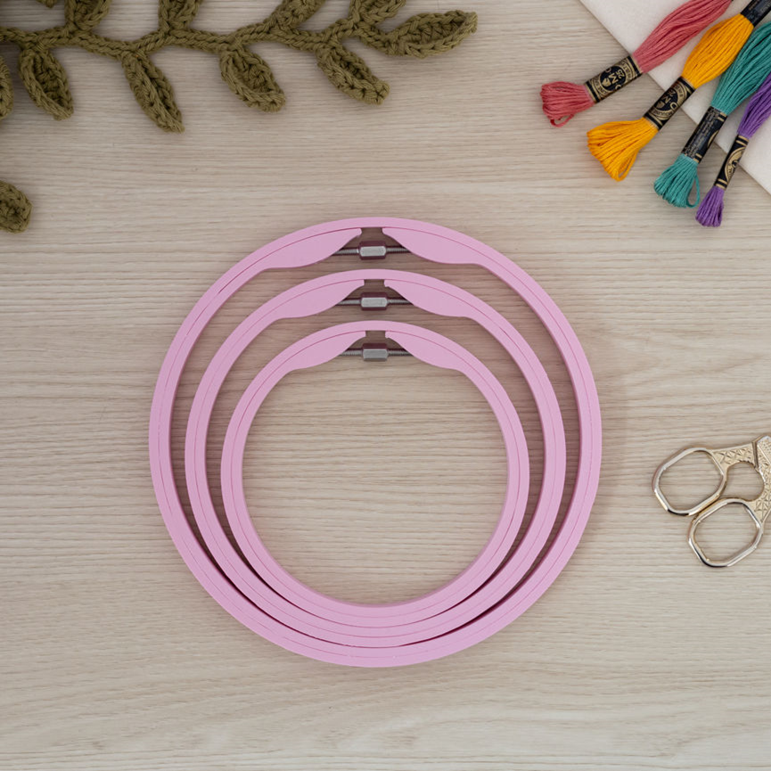 Hoop and Layer Embroidery Hoops - Round 120mm