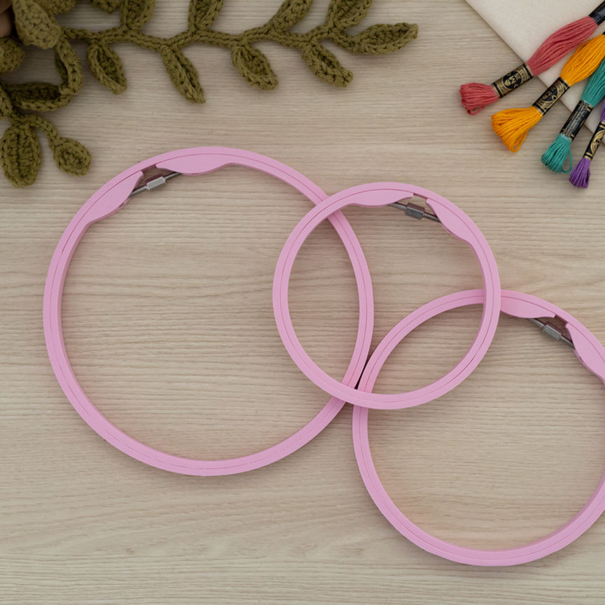 Hoop and Layer Embroidery Hoops - Round 120mm