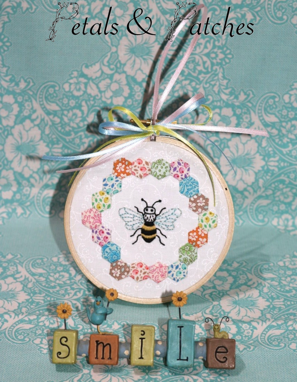 Bee Postcard – Petals & Patches